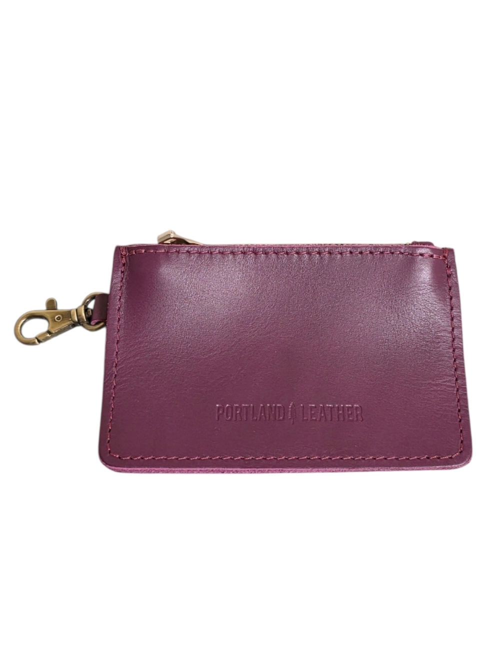 Portland Leather Zip-Zap Duo Wallet in Anemone OS
